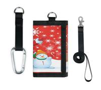 TropicalLife Merry Christmas Pattern Wallet Slim Small Pocket Money Organisers Bag Leggero Portatile Cambiamento Borsa