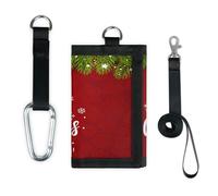 TropicalLife Merry Christmas Wallet Slim Small Pocket Money Organisers Bag Christmas Print Lightweight Portable Change Purse