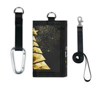 TropicalLife Merry Christmas Wallet Slim Small Pocket Money Organisers Bag Natale Leggero Portatile Cambiamento Borsa