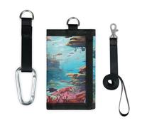 TropicalLife Ocean Underwater World Ship Wallet Slim Small Pocket Money Organisers Bag Leggero Portatile Cambiamento Borsa
