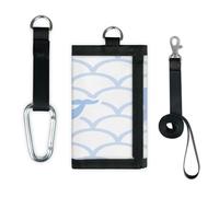 TropicalLife Oceano Animale Cartoon Balena Portafoglio Sottile Piccola Tasca Organizzatori di Soldi Borsa Leggero Portatile Cambiamento Borsa