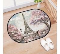 TropicalLife Paris Street Oil - Zerbino per ingresso soggiorno, cucina, casa, bagno, lavabile, per interni ed esterni, antiscivolo, 40 x 60 cm