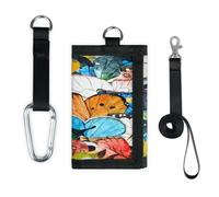 TropicalLife Portafoglio a farfalla sottile piccola tasca organizer per denaro borsa con ali di farfalla borsa leggera portatile
