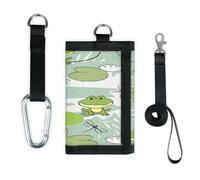 TropicalLife Portafoglio a forma di rana, sottile, piccola tasca, organizer per denaro, borsa leggera e portatile