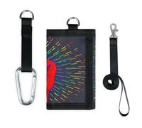 TropicalLife Portafoglio a mano arcobaleno sottile piccola tasca organizer per denaro borsa arcobaleno gay pride leggero portatile borsa cambiamento