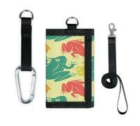 TropicalLife Portafoglio colorato a forma di rana sottile piccola tasca organizzatori di denaro borsa modello rana leggera borsa portatile cambiamento