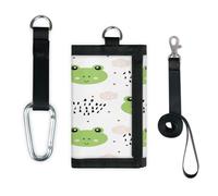 TropicalLife Portafoglio con motivo a rana sottile piccola tasca organizer per denaro borsa rana divertente leggera borsa portatile