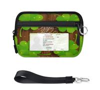 TropicalLife Portafoglio Happy Saint Patrick's Day per donne, uomini, bambini, ragazze, ragazzi, mini custodia per carte con cerniera con finestra d'identità, borsa organizer leggera portatile per