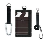 TropicalLife Portafoglio nero sottile con tasca piccola organizer per denaro borsa film leggero portatile borsa per cambio borsa