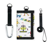 TropicalLife Robots Portafoglio Sottile Piccola Tasca Organizzatori di Soldi Borsa Cartoon Robot Leggero Portatile Cambiamento Borsa