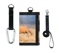 TropicalLife Running On The Beach Horse Portafoglio Slim Piccola Tasca Organizzatori di Soldi Borsa Cavallo Leggero Portatile Cambiamento Borsa