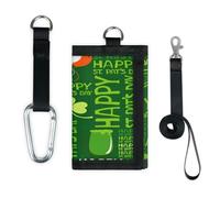 TropicalLife San Patrizio Designs Portafoglio Slim Piccola Tasca Organizzatori di Soldi Borsa Clovers Disegni Leggero Portatile Cambiamento Borsa