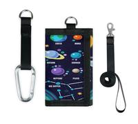 TropicalLife Solare Galaxy Cartoon Spazio Portafoglio Sottile Piccola Tasca Organizzatori di Soldi Borsa Spazio Leggero Portatile Cambiamento Borsa