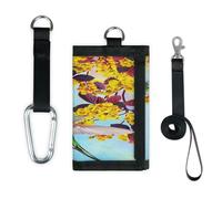 TropicalLife Spring Bird - Portafoglio con colibrì, sottile, con tasca piccola, organizer per denaro, borsa leggera e portatile
