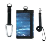 TropicalLife Universe Galaxy Night Wallet Slim Small Pocket Money Organisers Bag Leggero Portatile Cambiamento Borsa
