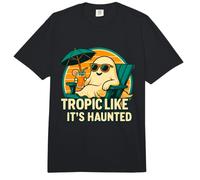 Tropico Fantasma Divertente Come se Fosse infestato Gioco di Parole Estate Summerween Comfort Colors Adult Heavyweight T-Shirt