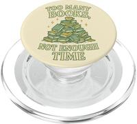 Troppi libri non abbastanza tempo per leggere i topi di biblioteca PopSockets PopGrip per MagSafe