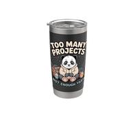 Troppi progetti non abbastanza filato Panda Crafter Bicchiere termico in acciaio inox doppia parete