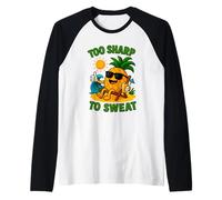 Troppo affilato per sudare divertente estate Maglia con Maniche Raglan