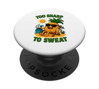 Troppo affilato per sudare divertente estate PopSockets PopGrip Adesivo