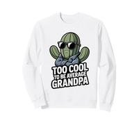 Troppo Bello per Essere Nonno Medio Cactus Divertente Felpa
