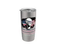 Troppo bello per il dominio britannico 4 luglio George Washington Bicchiere termico in acciaio inox doppia parete