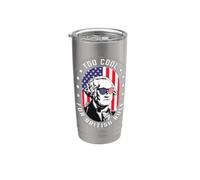 Troppo bello per il dominio britannico George Washington 4 luglio 1776 Bicchiere termico in acciaio inox doppia parete