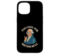 Troppo bello per il dominio britannico George Washington con occhiali da sole Custodia per iPhone 15