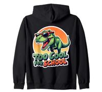 Troppo bello per la scuola T Rex Boys Dinosauro Dino Tyrannosaurus Felpa con Cappuccio
