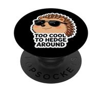 Troppo bello per siepi intorno al riccio Erinaceinae Proprietario Pun Scherzo PopSockets PopGrip Adesivo