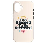 Troppo benedetto per essere sottolineato la fede cristiana Versetto della Bibbia Custodia per iPhone 16