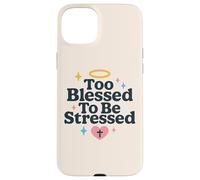 Troppo benedetto per essere sottolineato la fede cristiana Versetto della Bibbia Custodia per iPhone 15 Plus