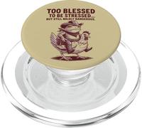 Troppo benedetto per essere stressato divertente rana PopSockets PopGrip per MagSafe