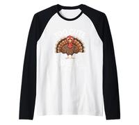Troppo carino da mangiare ha detto che non c'è tacchino mai del Ringraziamento Maglia con Maniche Raglan
