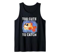 Troppo carino per catturare divertente cartone animato pesce per gli amanti dell'oceano Canotta