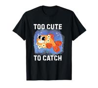 Troppo carino per catturare divertente cartone animato pesce per gli amanti dell'oceano Maglietta