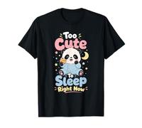 Troppo Carino per Dormire Ora Panda Baby Maglietta