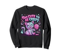 Troppo carino per essere inquietante Scary Kitty - Divertente libro pastello Kawaii Felpa