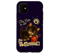 Troppo carino per essere nei guai - Simpatico gatto lillte Custodia per iPhone 11
