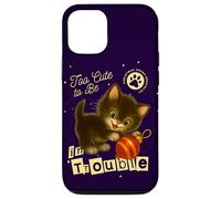 Troppo carino per essere nei guai - Simpatico gatto lillte Custodia per iPhone 12/12 Pro