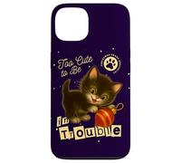 Troppo carino per essere nei guai - Simpatico gatto lillte Custodia per iPhone 13