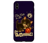 Troppo carino per essere nei guai - Simpatico gatto lillte Custodia per iPhone XS Max