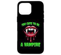 Troppo carino per essere un vampiro Custodia per iPhone 16 Pro Max