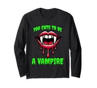 Troppo Carino per Essere Un Vampiro Maglia a Manica