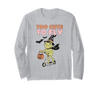 Troppo Carino per Far Volare Halloween Frog Witch Roller Tramite GOGO Funny Maglia a Manica