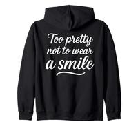 Troppo carino per non indossare un sorriso - Bellezza positiva e sicura Felpa con Cappuccio
