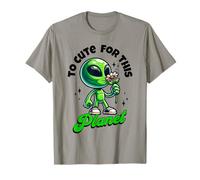 Troppo Carino per Questo Pianeta Kawaii Alien Space Lover Bambini Divertenti Maglietta