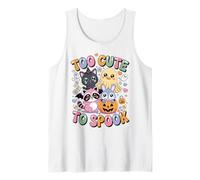 Troppo Carino per spaventare Il Gatto di Halloween Kawaii Ghost Raccoon Bunny Canotta