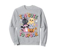 Troppo Carino per spaventare Il Gatto di Halloween Kawaii Ghost Raccoon Bunny Felpa