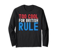 Troppo Cool per Il dominio Britannico Divertente 4 luglio 4 luglio Maglia a Manica